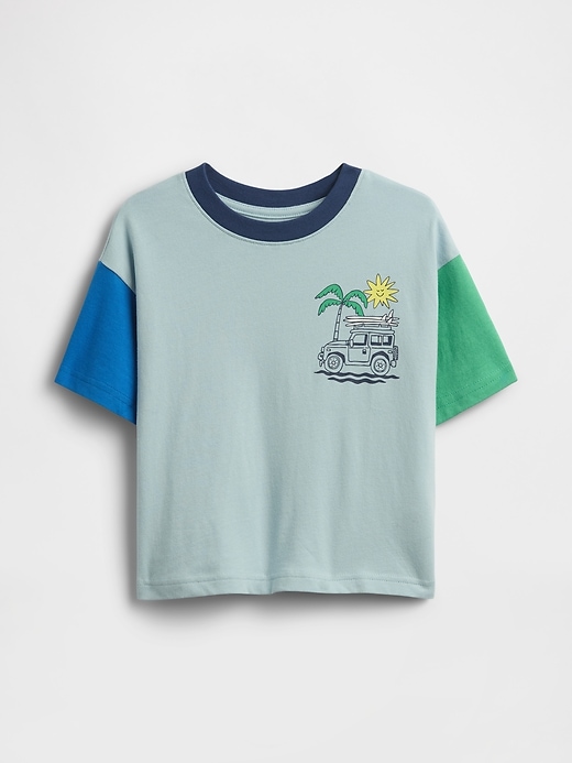 Image number 1 showing, Baby & Toddler Oversized Graphic T-Shirt