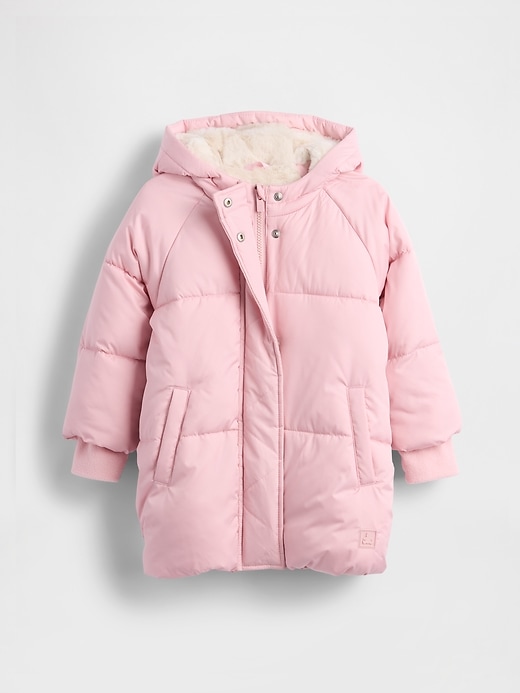 Image number 1 showing, Baby & Toddler Heavyweight Puffer Coat