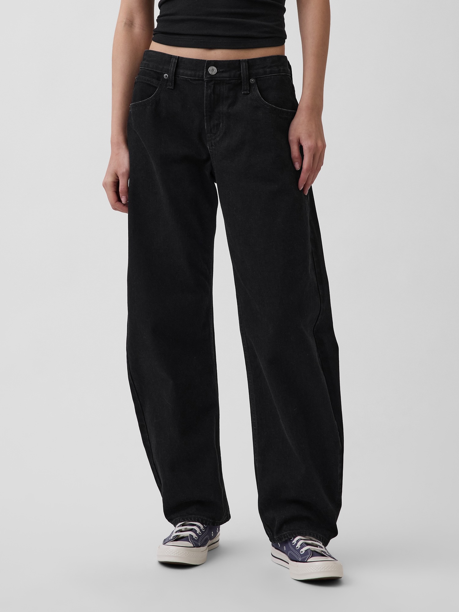 Женские джинсы Gap Low Rise Barrel Jeans — фото 2