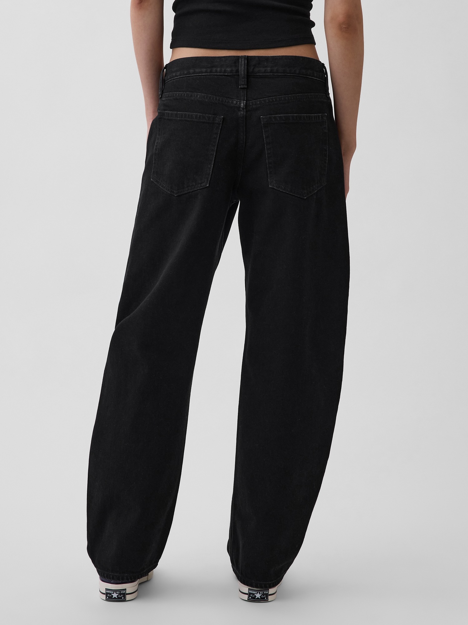 Женские джинсы Gap Low Rise Barrel Jeans — фото 4