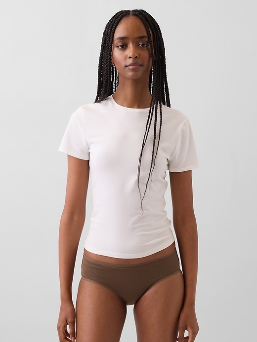 Image number 1 showing, Organic Stretch Cotton Hipster