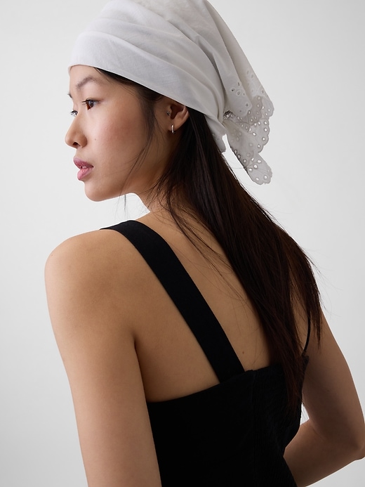 Image number 2 showing, Eyelet Bandana Scarf