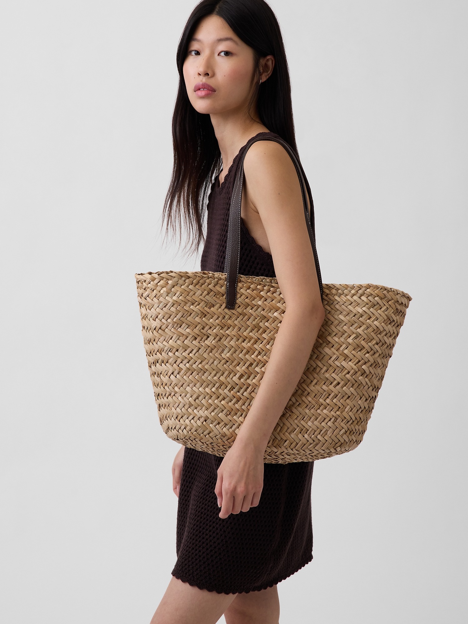 Женская сумка-шопер Gap Straw Tote — фото 2