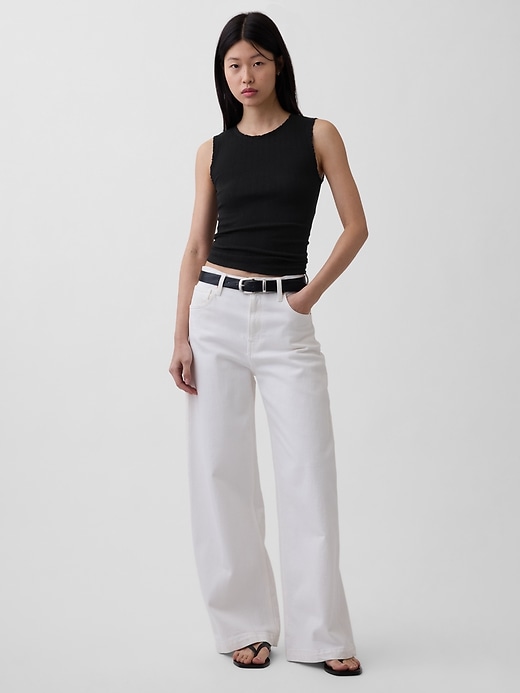 Image number 2 showing, Pointelle Shell Tank Top