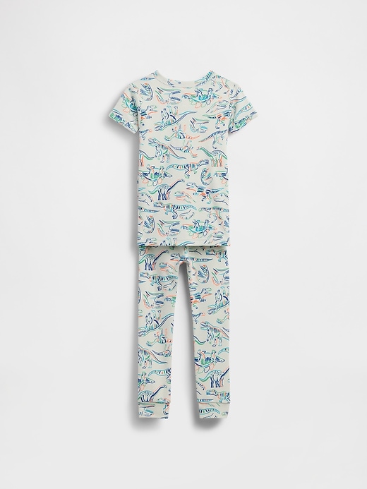 Image number 2 showing, Baby & Toddler Organic Brushed Cotton Dino PJ Set