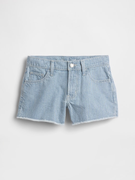 Image number 2 showing, Kids Low Rise Stride Denim Stripe Shorts
