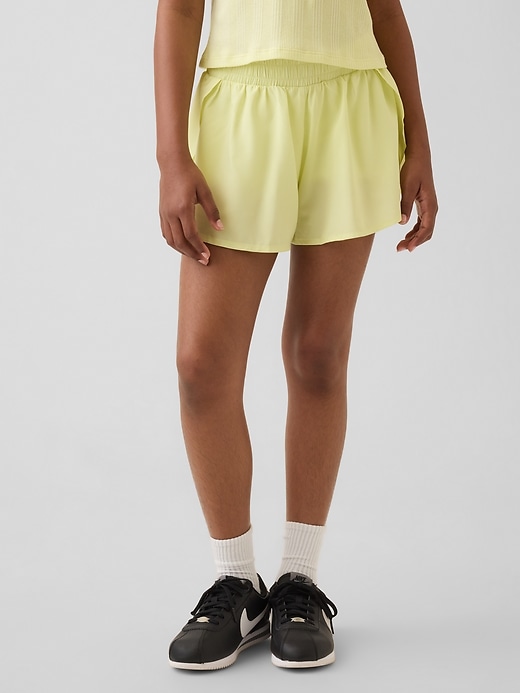 Image number 3 showing, Kids Quick-Dry Butterfly-Hem Run Shorts