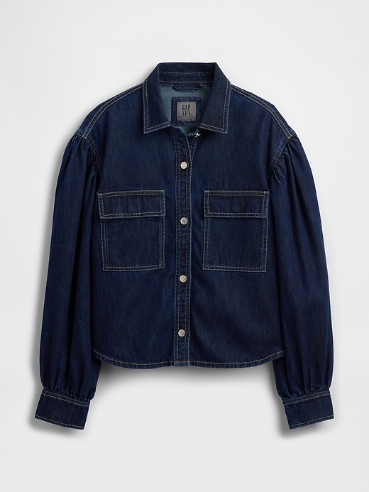 Image number 6 showing, Gap × HFR Balloon-Sleeve Denim Shirt by LaTouché