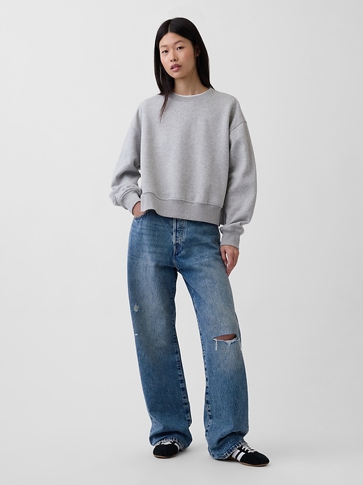 Image number 2 showing, VintageSoft Oversized Split-Hem Sweatshirt