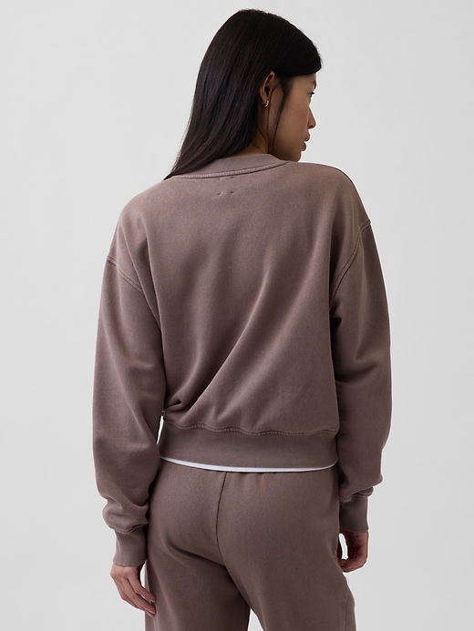 Image number 3 showing, VintageSoft Oversized V-Neck Sweatshirt