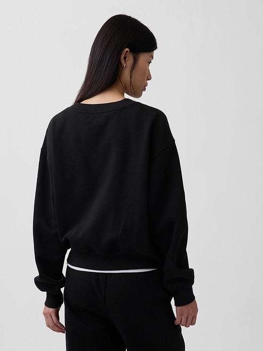 Image number 3 showing, VintageSoft Oversized V-Neck Sweatshirt