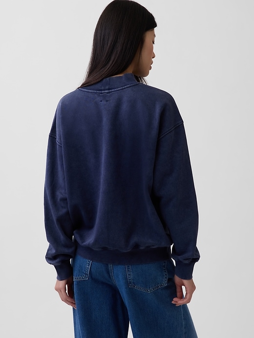 Image number 3 showing, VintageSoft Oversized Mockneck Tunic Sweatshirt