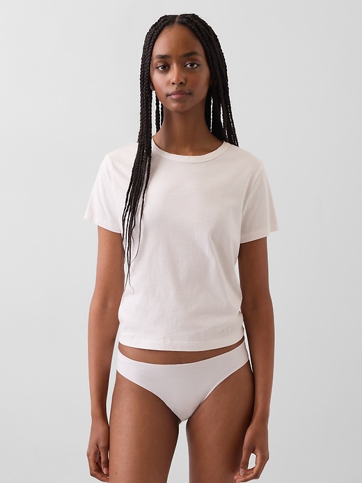 Organic Stretch Cotton No Show Bikini