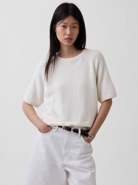CashSoft Raglan Sweater T-Shirt