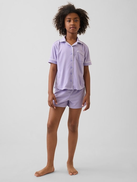 Image number 1 showing, Kids Recycled PJ Short Set