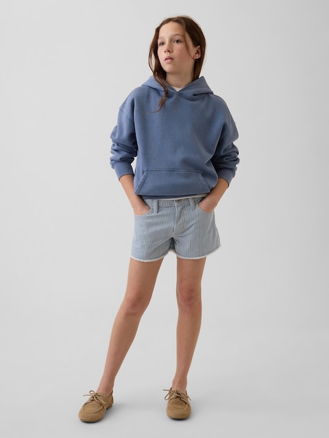 Kids Low Rise Stride Denim Stripe Shorts