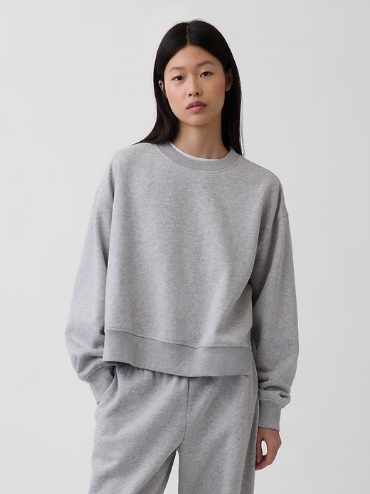 Image number 1 showing, VintageSoft Oversized Split-Hem Sweatshirt