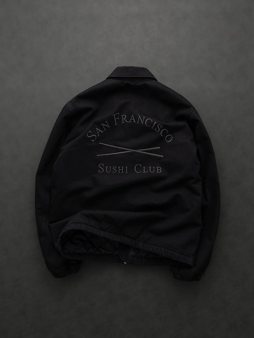 Image number 1 showing, Gap × Sushi Club Oversized Denim Jacket