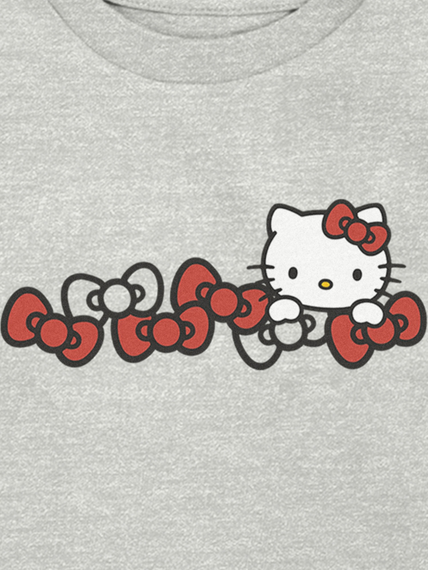 Футболка Gap Hello Kitty Bows Graphic T-Shirt для малышей, цвет: Меланжевый серый — фото 3