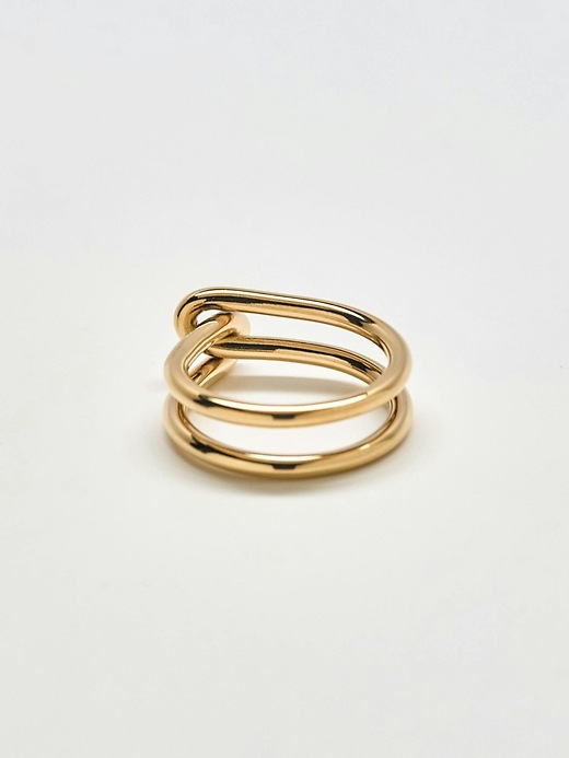 Image number 3 showing, Admiral Row Gold Double Knot Ring