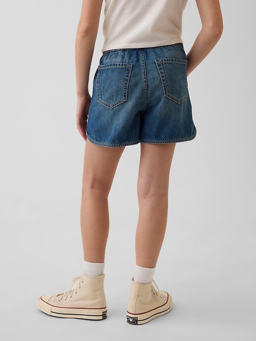 Image number 4 showing, Kids High Rise Denim Easy Dolphin Shorts