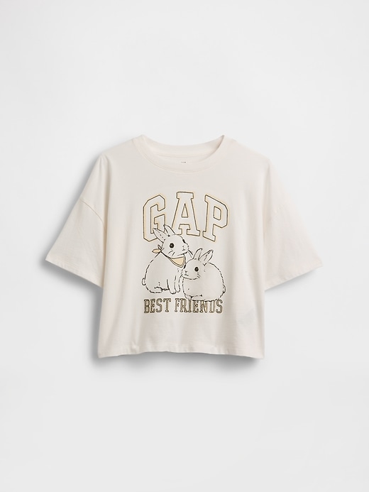 Image number 2 showing, Kids Oversized Graphic Logo T-Shirt