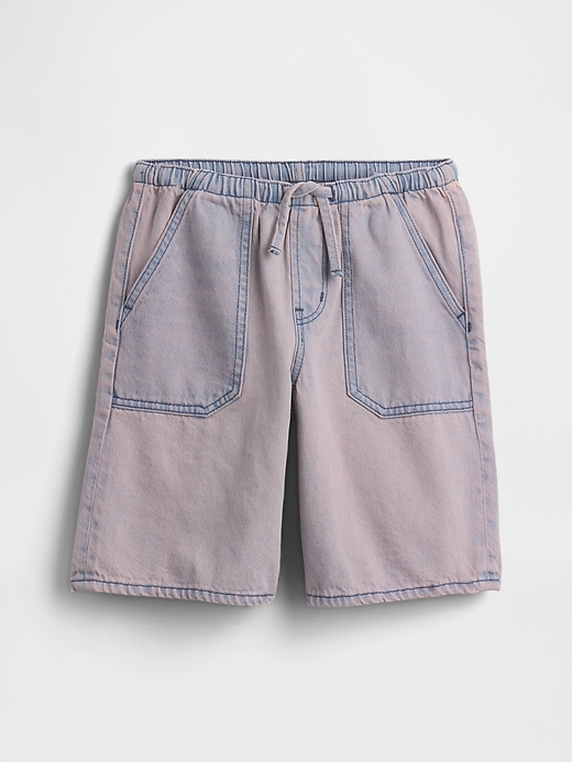 Image number 2 showing, Kids Low Rise Easy Longline Denim Shorts