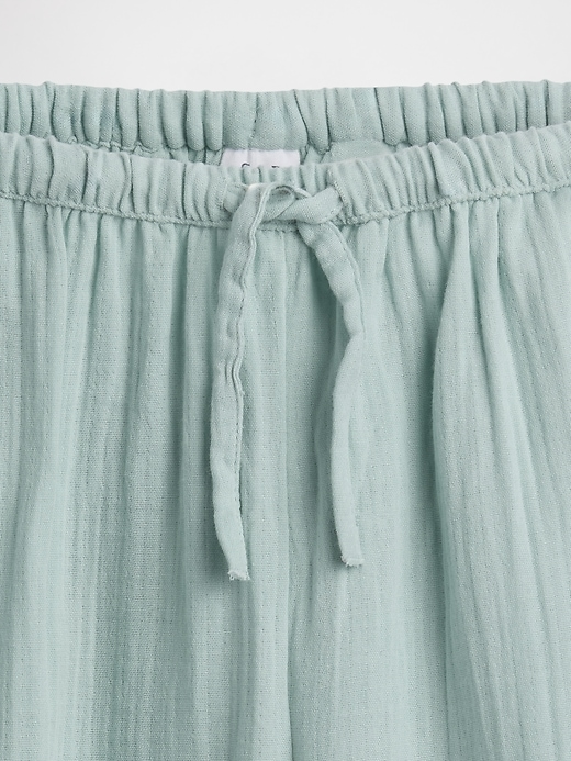 Image number 5 showing, Kids Cotton Gauze Wide-Leg Pants