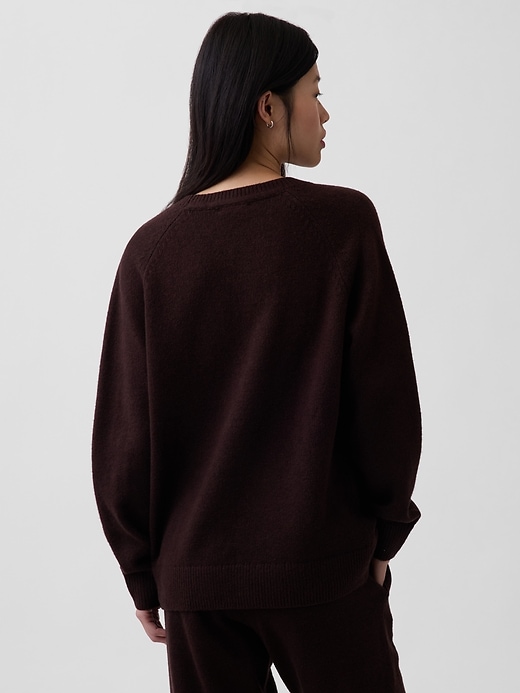 Image number 3 showing, CashSoft Oversized V-Neck Sweater