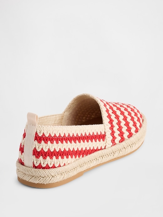 Image number 3 showing, Crochet Espadrille Flats