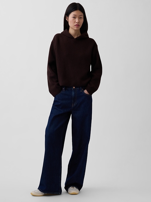 Image number 2 showing, CashSoft Oversized Shaker-Stitch Hoodie