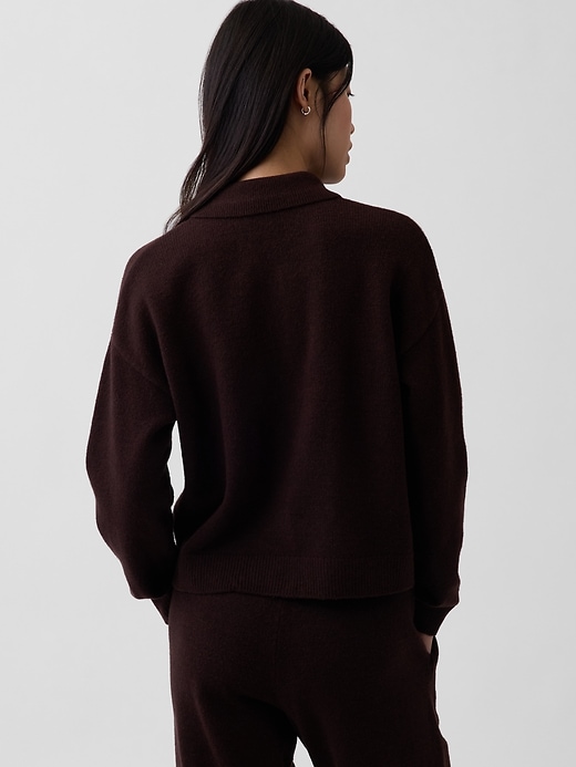 Image number 3 showing, CashSoft Relaxed Polo Sweater