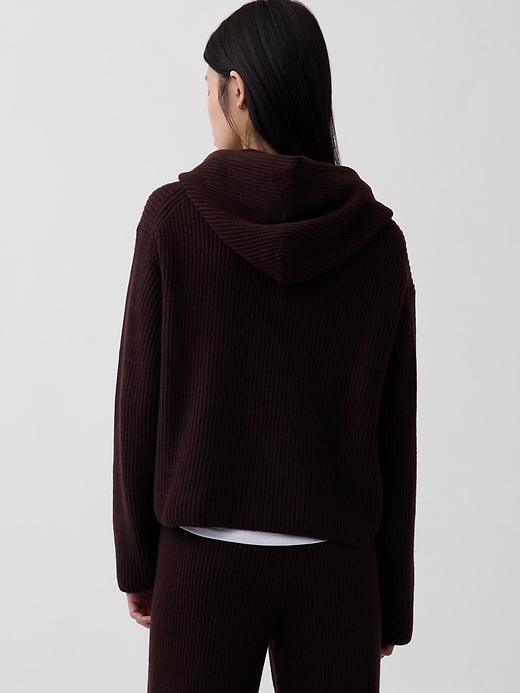 Image number 3 showing, CashSoft Oversized Shaker-Stitch Hoodie