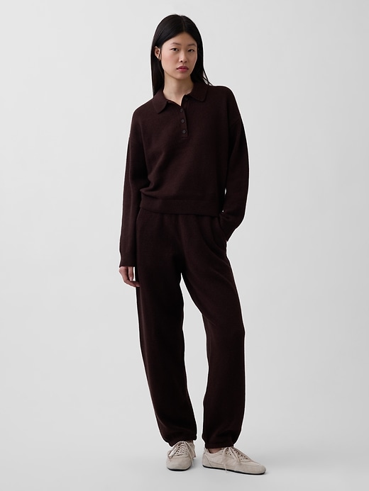 Image number 5 showing, CashSoft Relaxed Polo Sweater