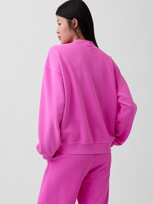 Image number 3 showing, VintageSoft Oversized Mockneck Tunic Sweatshirt