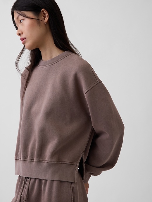Image number 4 showing, VintageSoft Oversized Split-Hem Sweatshirt