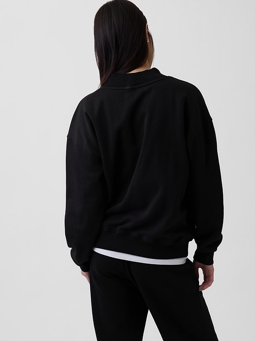 Image number 3 showing, VintageSoft Oversized Mockneck Tunic Sweatshirt