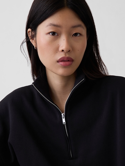 Image number 4 showing, VintageSoft Oversized Half-Zip Wedge Pullover