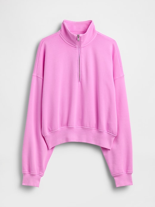 Image number 6 showing, VintageSoft Oversized Half-Zip Wedge Pullover