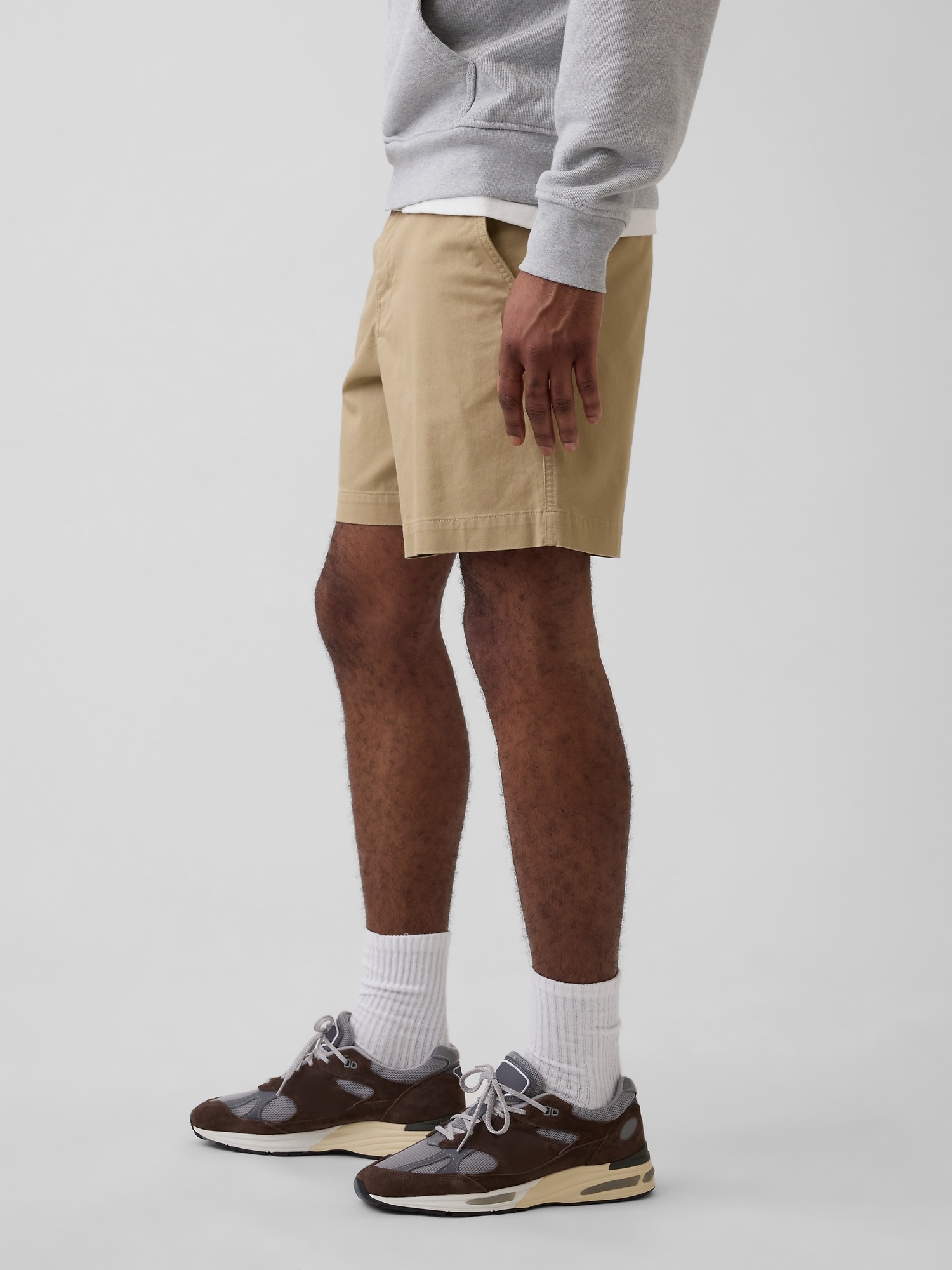 Мужские шорты Gap 7" Relaxed, цвет: Хаки — фото 3