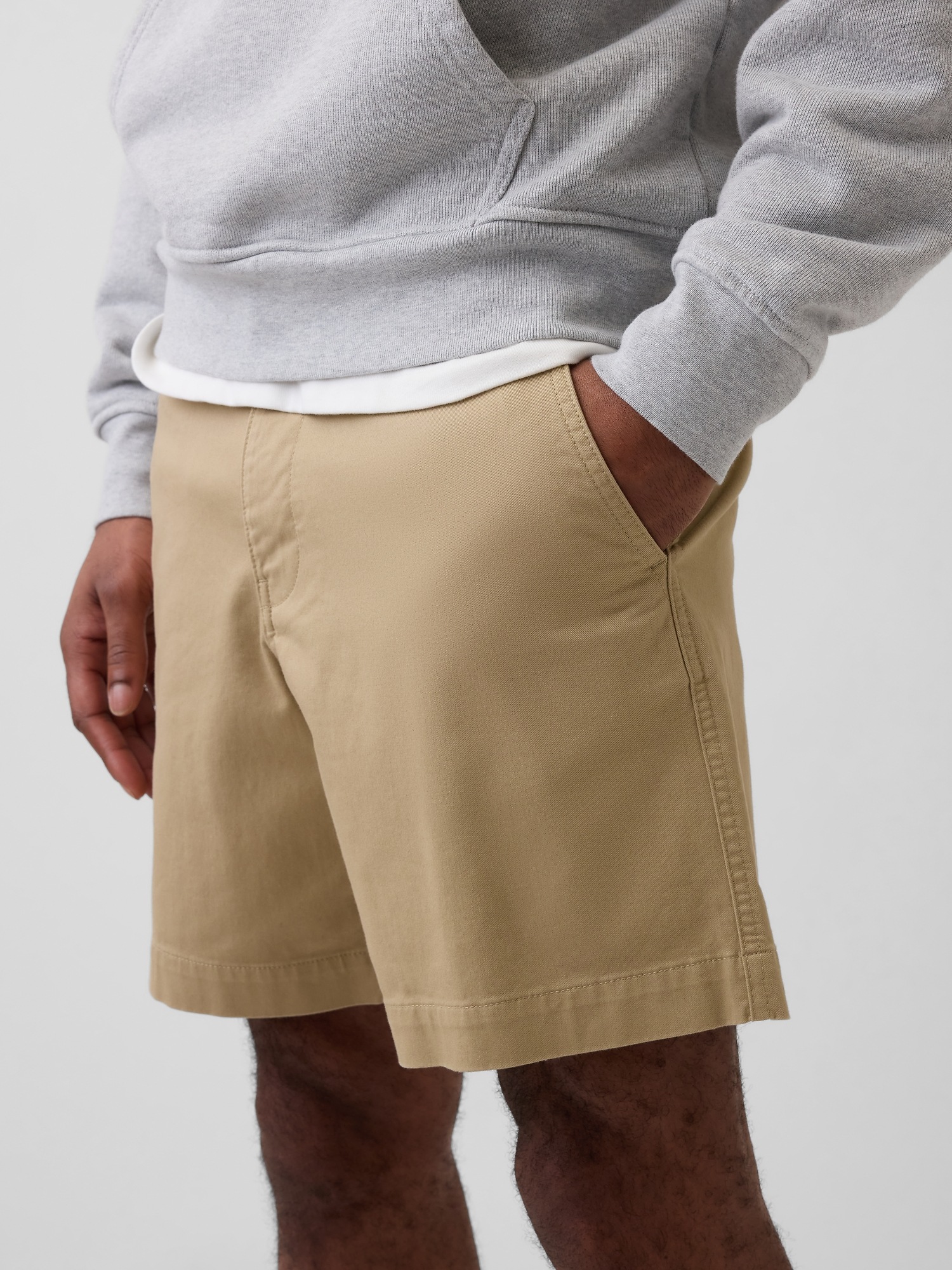 Мужские шорты Gap 7" Relaxed, цвет: Хаки — фото 4
