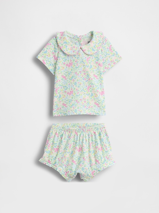 Image number 1 showing, Baby TinyRib Peter Pan Bodysuit Set