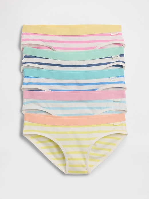 Kids Organic Stretch Cotton Stripe Bikini Briefs (5-Pack) from GAP - $31 (11% off)