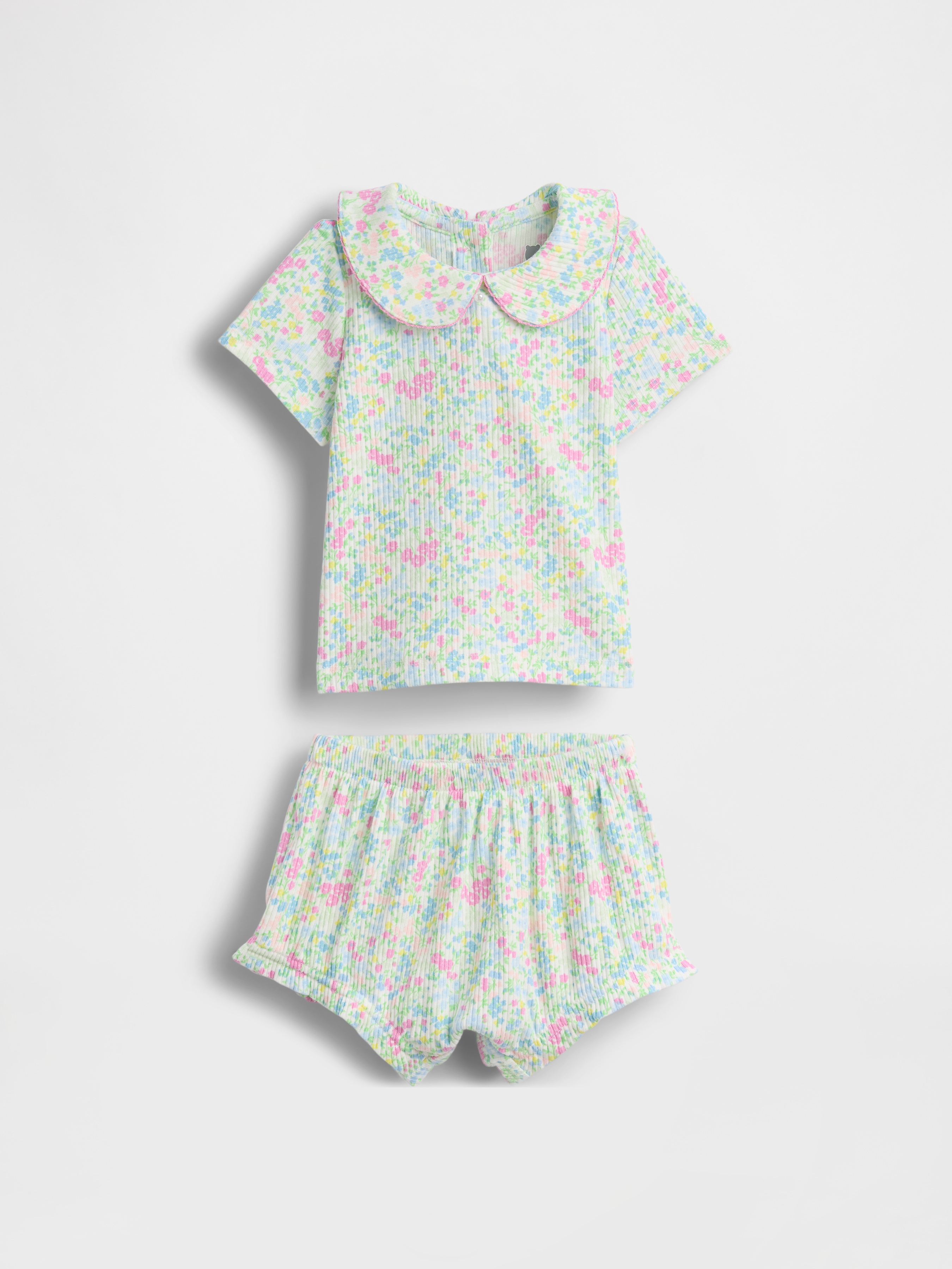 Baby Embroidered Pointelle Outfit Set
