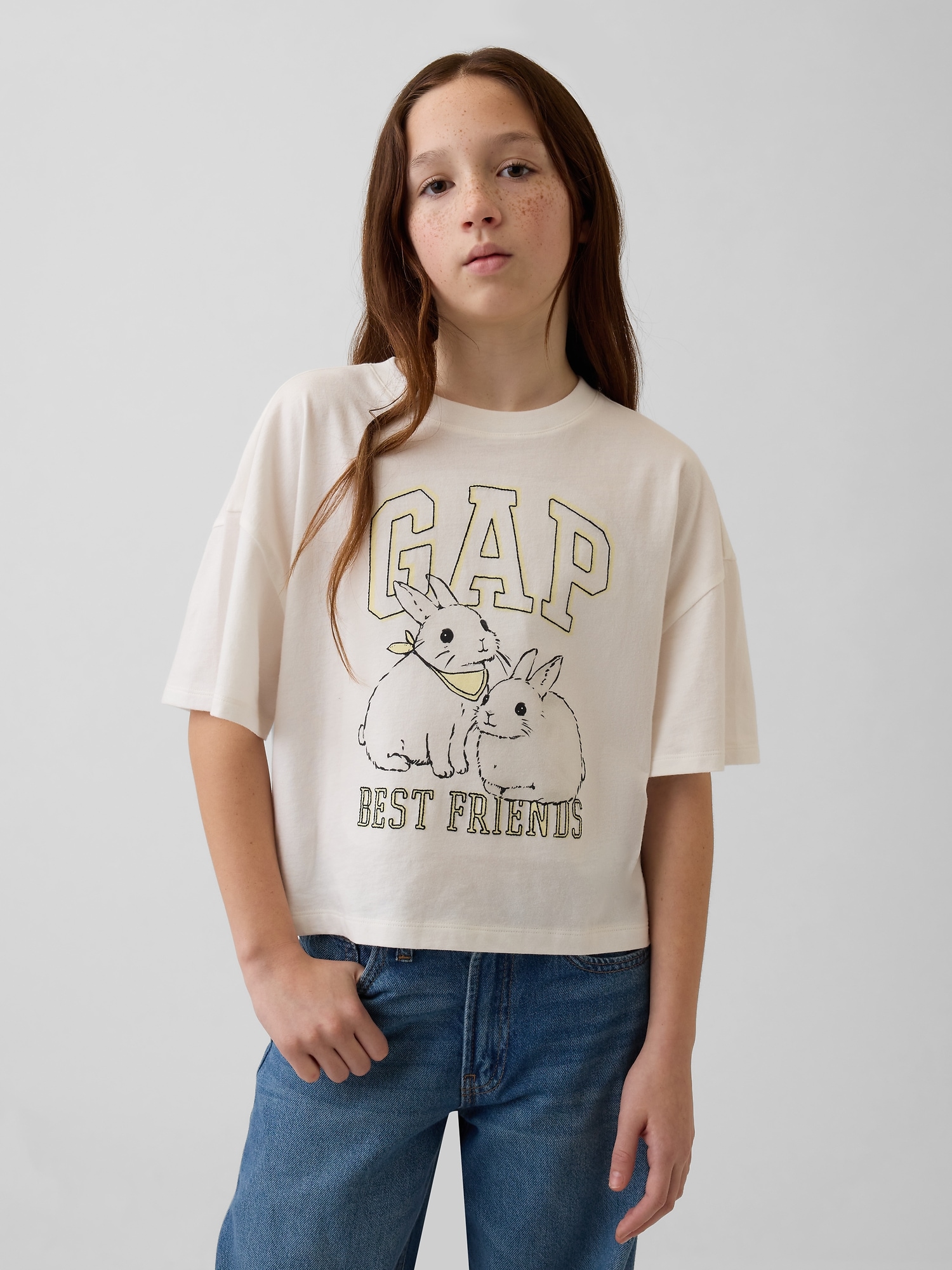 Kids Oversized Graphic Logo T-Shirt