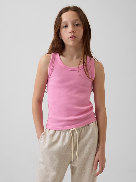 Image number 1 showing, Kid Rib Scoop Tank Top