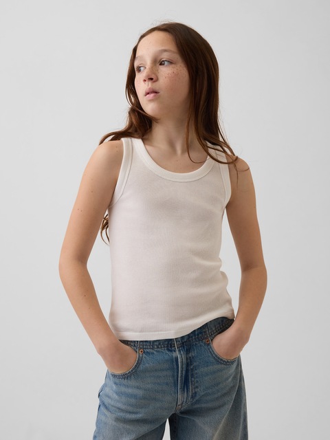 Kid Rib Scoop Tank Top