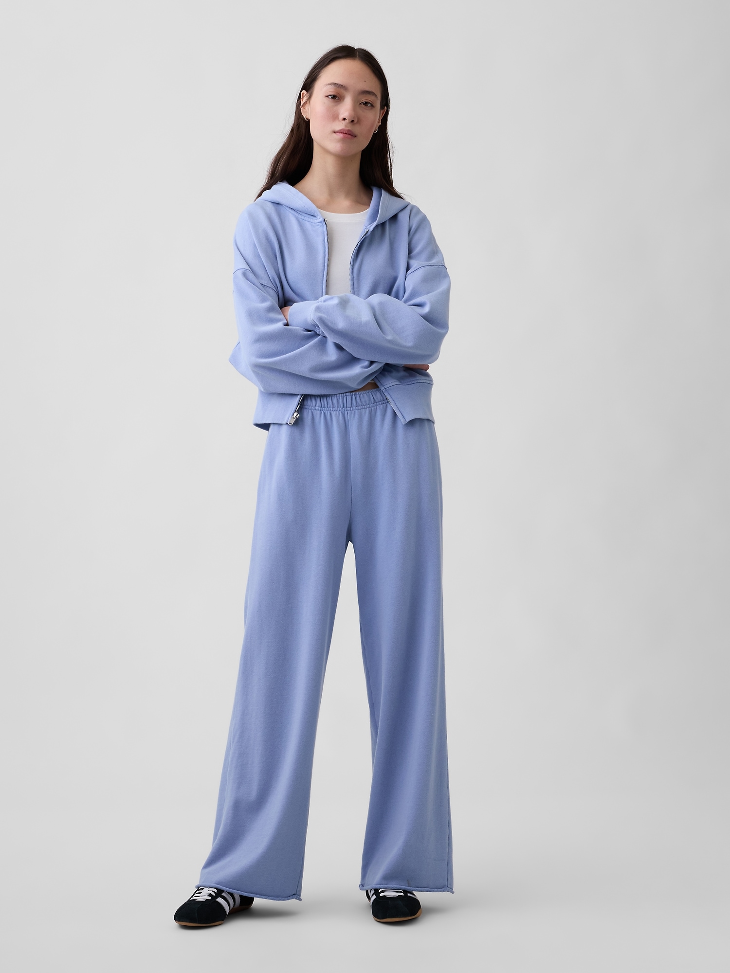 VintageSoft Terry Wide-Leg Sweatpants
