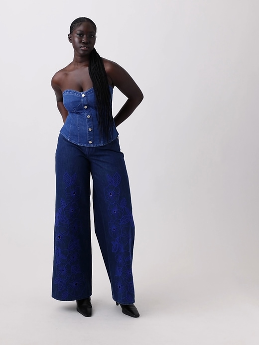 Gap × HFR Denim Corset Top by Atelier Ndigo | Gap