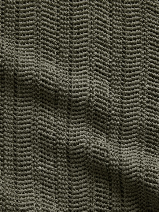 Image number 4 showing, Herringbone Crochet Sweater Shirt